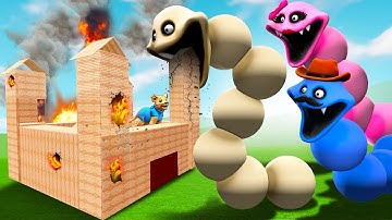 Can HUNGRY WORM break into my FORT?! (Garry