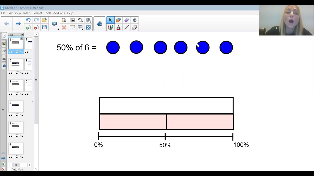 Mrs. Moore Math Finding 50% and 25% of a number by Mrs Moor - YouTube