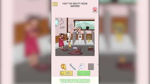 Tricky Twist Puzzle Game Level 35: Help the Beauty Solve Sadness Solution