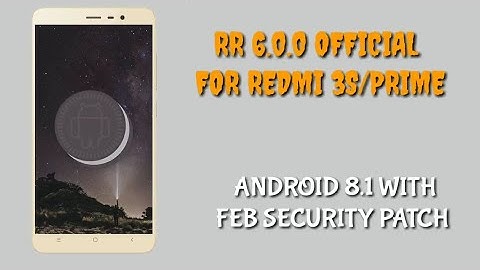 [LATEST BUILD] OFFICIAL RESURRECTION REMIX V6.0 FOR REDMI 3S/PRIME #DS TECH