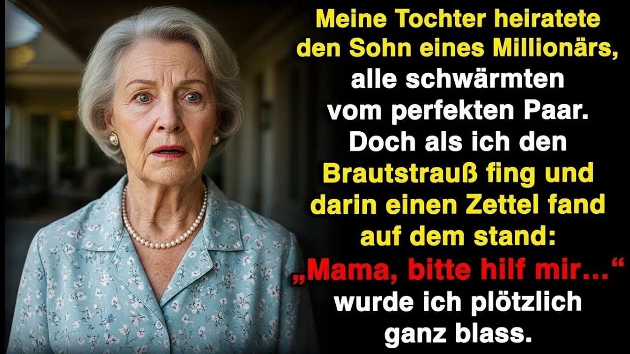 Ich stand am Rand der Tanzfläche und konnte den Blick nicht von meiner Tochter nehmen. Ihr Lächeln war perfekt – aber nicht ihres. Eine Maske. Als sie den Brautstrauß warf, fing ich ihn wie...