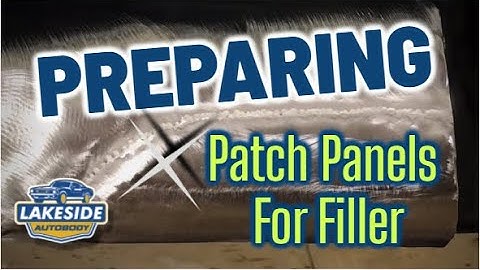 Tapping Down Seams and Filling - Preparing a Patch Panel for Body Filler