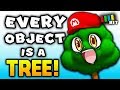 Is it Possible to Beat Super Mario 64 if Every Object is a TREE? [TetraBitGaming]