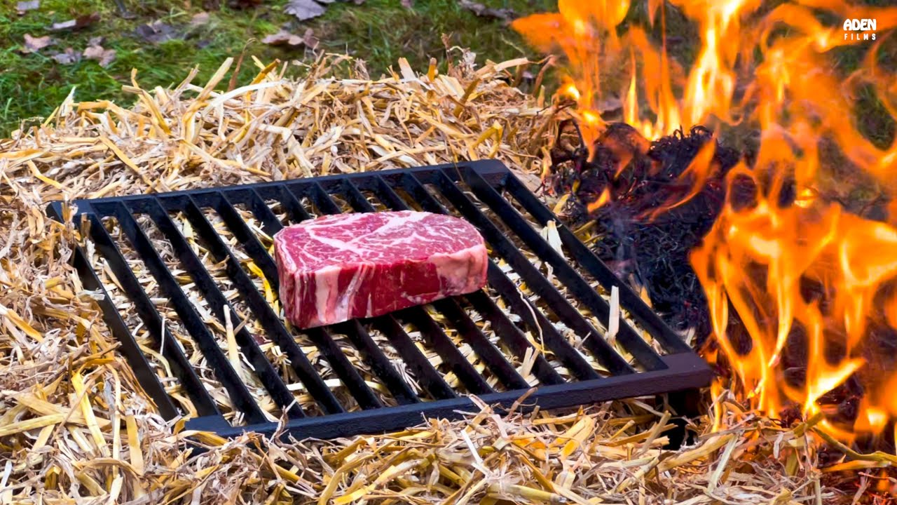 Аргентинский стейк - на гриле с соломой
