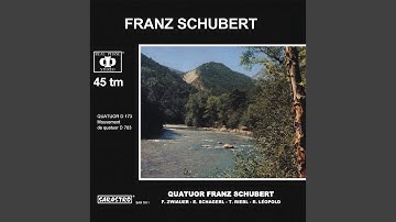 String Quartet No. 9 in G Minor, D. 173: II. Andantino