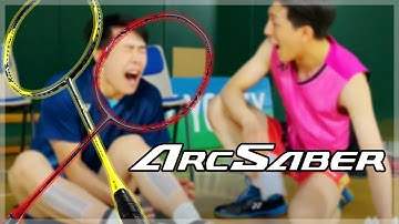 Arcsaber 7 Pro & 11 Pro Rackets testen met Crazy Forfeit Challenge