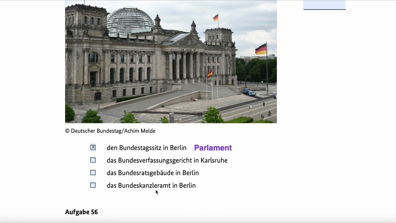Einbürgerungstest 8 أسئلة امتحان الجنسية الألمانية
