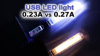 USB LED Light Stick Review — Power Test 0.23A vs 0.27A | Runtime on Power Bank (25+h)