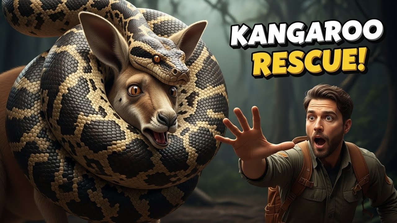 Python Digesting Kangeroo “Rescue in the Wild – Giant Python vs Kangaroo” - YouTube