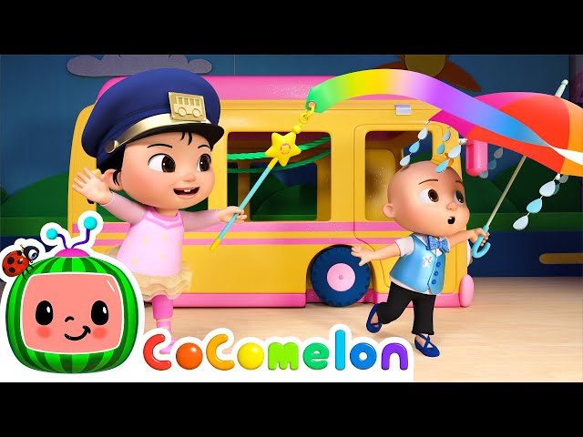 Wheels on the Bus (Cece's Pretend Play Version) | CoComelon Nursery Rhymes & Kids Songs class=