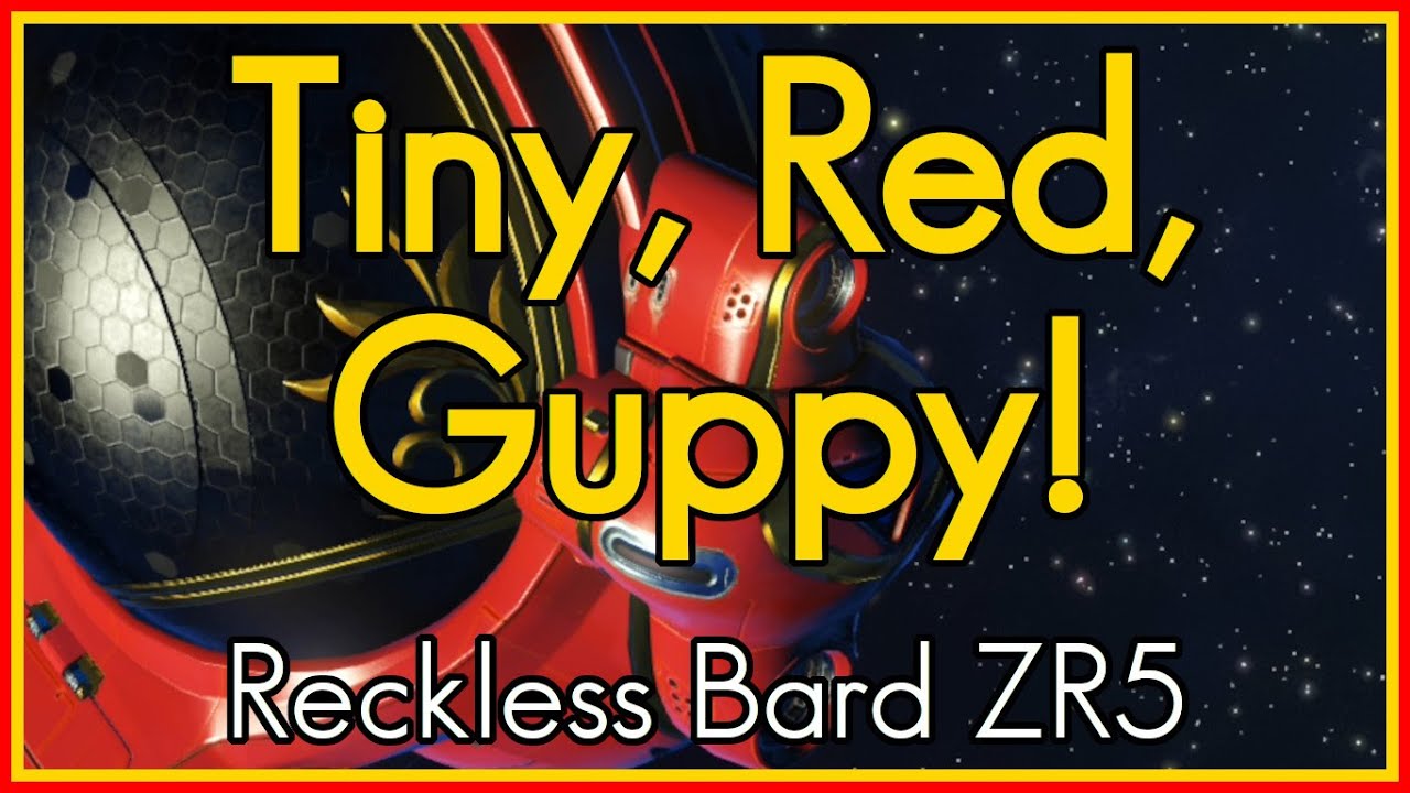 Tiny, Red Guppy | Reckless Bard ZR5 | S Class Exotic | No Man's Sky Ship