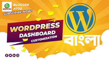 Wordpress Bangla Tutorial 2021 For Beginners | Wordpress Dashboard Customization Tutorial  2021