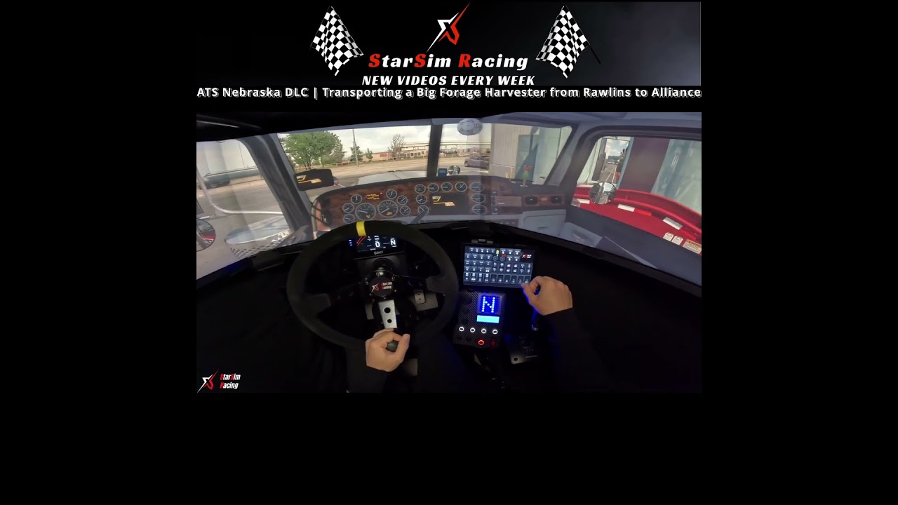 American Truck Simulator Nebraska DLC | Transporting a Big Forage Harvester from Rawlins to Alliance