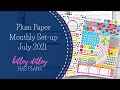 Monthly Plan with Me | July 2021 | Plum Paper 7x9 Hourly | Ft. Ever Changing Plans