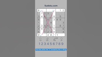 Х-wing Sudoku technique - Short Guide #sudoku