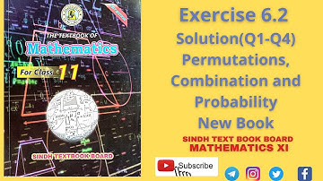 Exercise 6.2 | Chapter 6 | Class 11 maths new book Sindh Board