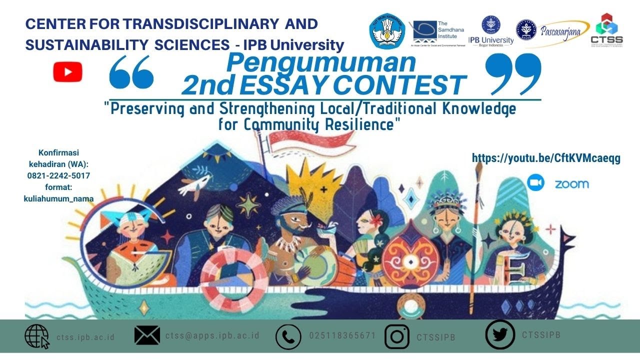 Announcement - 2nd Essay Contest CTSS IPB University - YouTube
