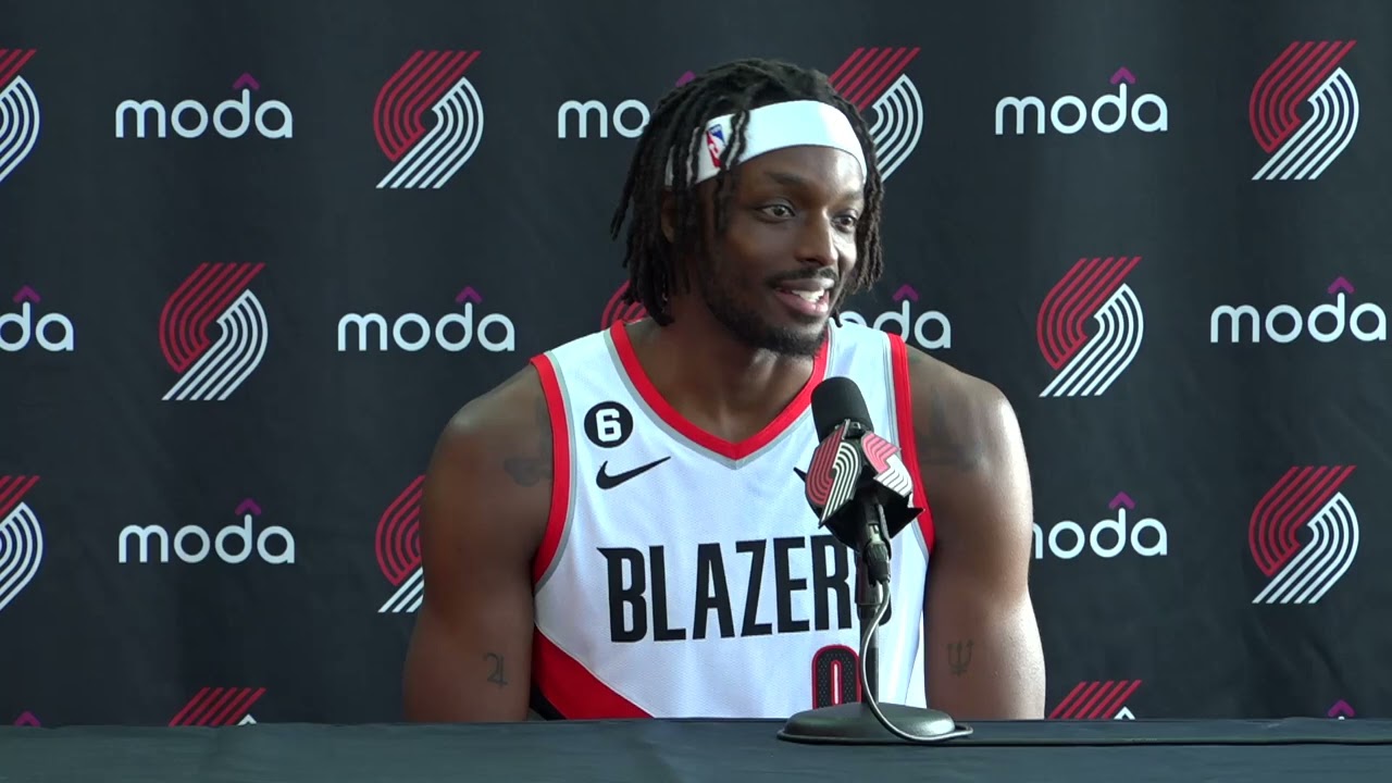 Jerami Grant 2022 Trail Blazers Media Day YouTube