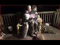 Monday Night - Raccoons try whipped cream