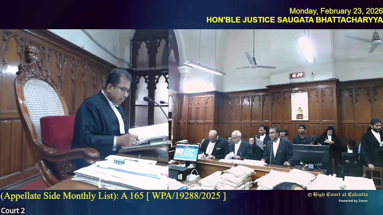 23 February 2026 | Court No. 2 | Live Streaming of the Court proceedings.