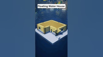 Minecraft:Ultimate Floating Water House |Easy Survival Starter House Tutorial #shorts