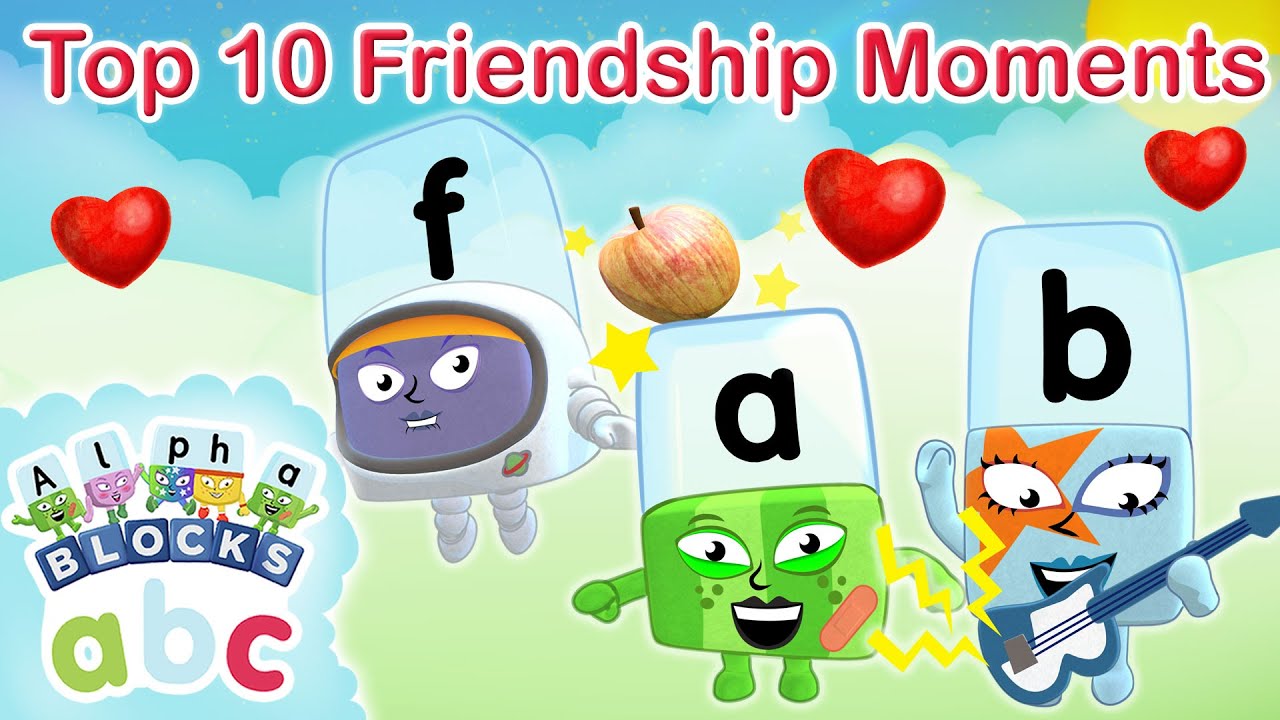 Play: Top 10 Friendship Moments: Alphablocks' phonics-friendly compilation