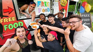 We Opened A FREE FOOD TRUCK!