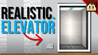 The REALISTIC ELEVATOR! [Minecraft Bedrock 1.20] +Tutorial