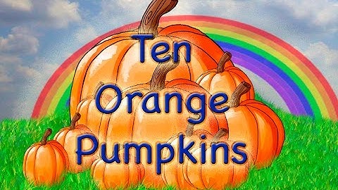 Halloween Preschool Song - 10 Orange Pumpkins - LittleStoryBug