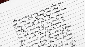 Neat and Clean Handwriting/Beautiful Sharp edge handwriting style