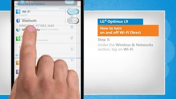How to turn on and off Wi-Fi Direct in LG® Optimus L9 :Tutorial