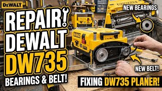 Tear Down & Replacing Dewalt DW735 Bearings Belt & more