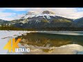 4K Best Scenic Nature Places of Canada in Wintertime - Relaxation Video with Nature Sounds - Part #2