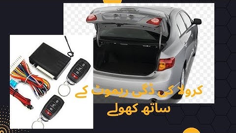 how to install a car remote trunk release with central locking motor solenoid