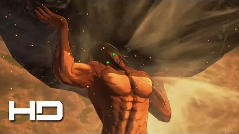 ATTACK ON TITAN (PS4) TItan Eren Lifts Giant Boulder - Walkthrough Gameplay Cutscene