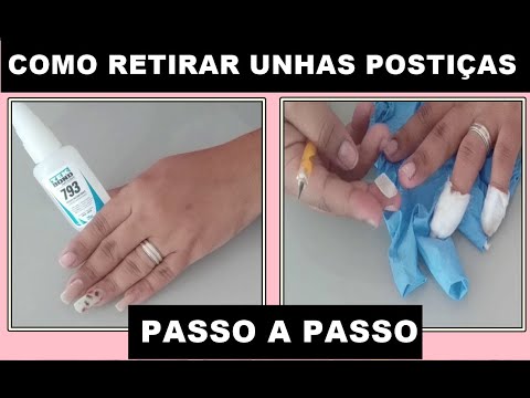 Como remover unhas postiças - Como tirar a cola fácil