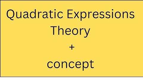 Quadratic expressions in Telugu | quadratic jee maths | Quadratic equations for class 12