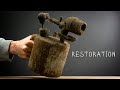 Antique soldering blowtorch restoration  copper plating restoration