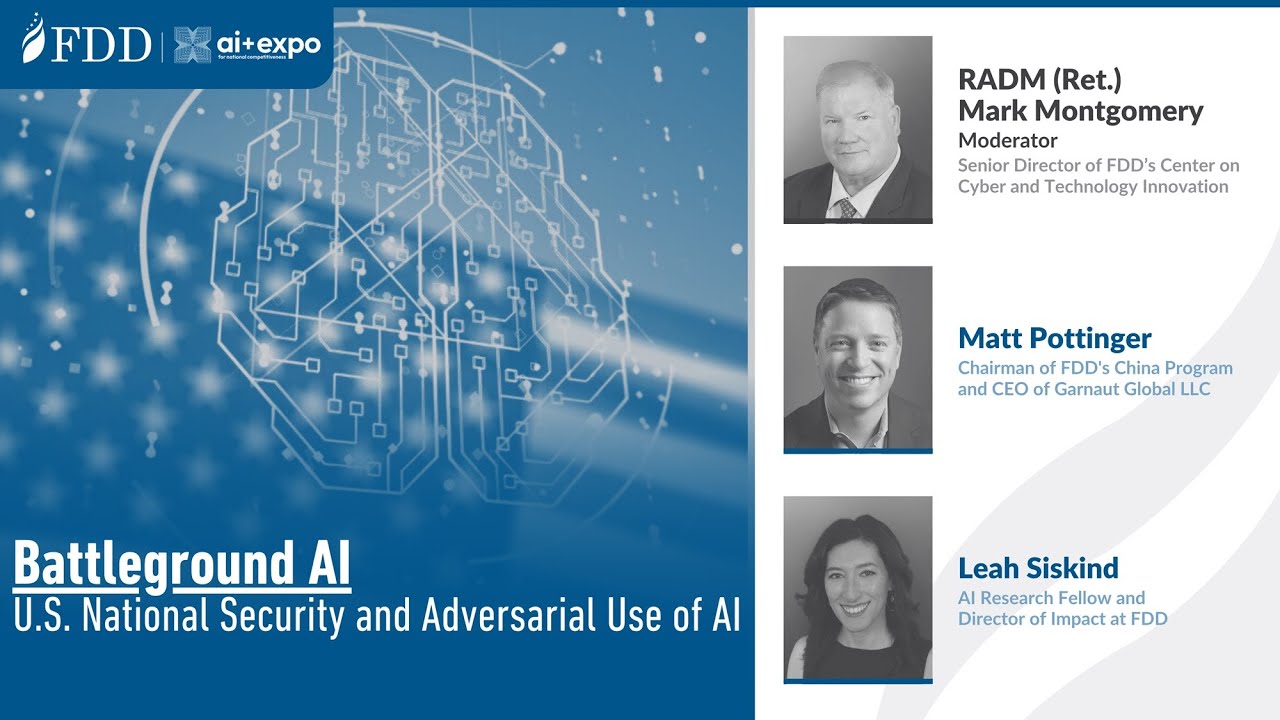 Battleground AI: U.S. National Security and Adversarial Use of AI - YouTube