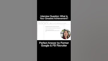 Ex GOOGLE recruiter answers the interview question: What is your greatest achievement? #shorts