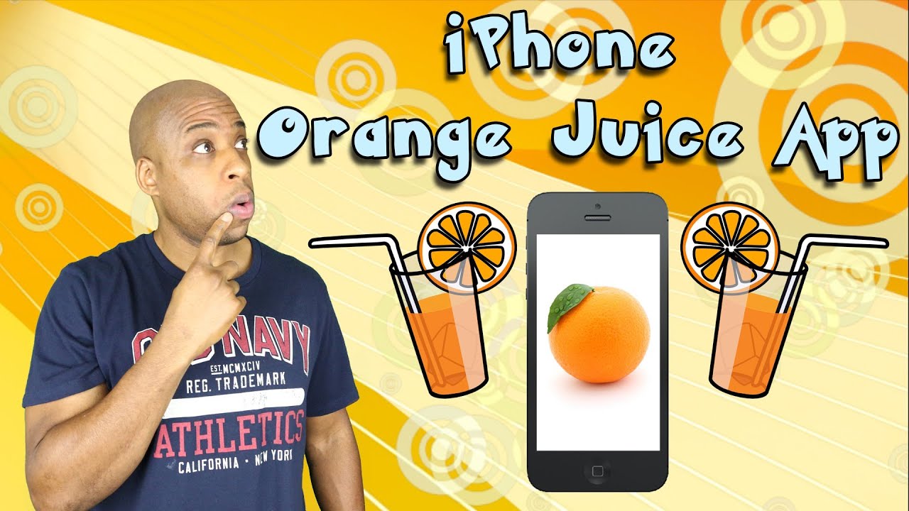 iPhone Orange Juice App! - YouTube