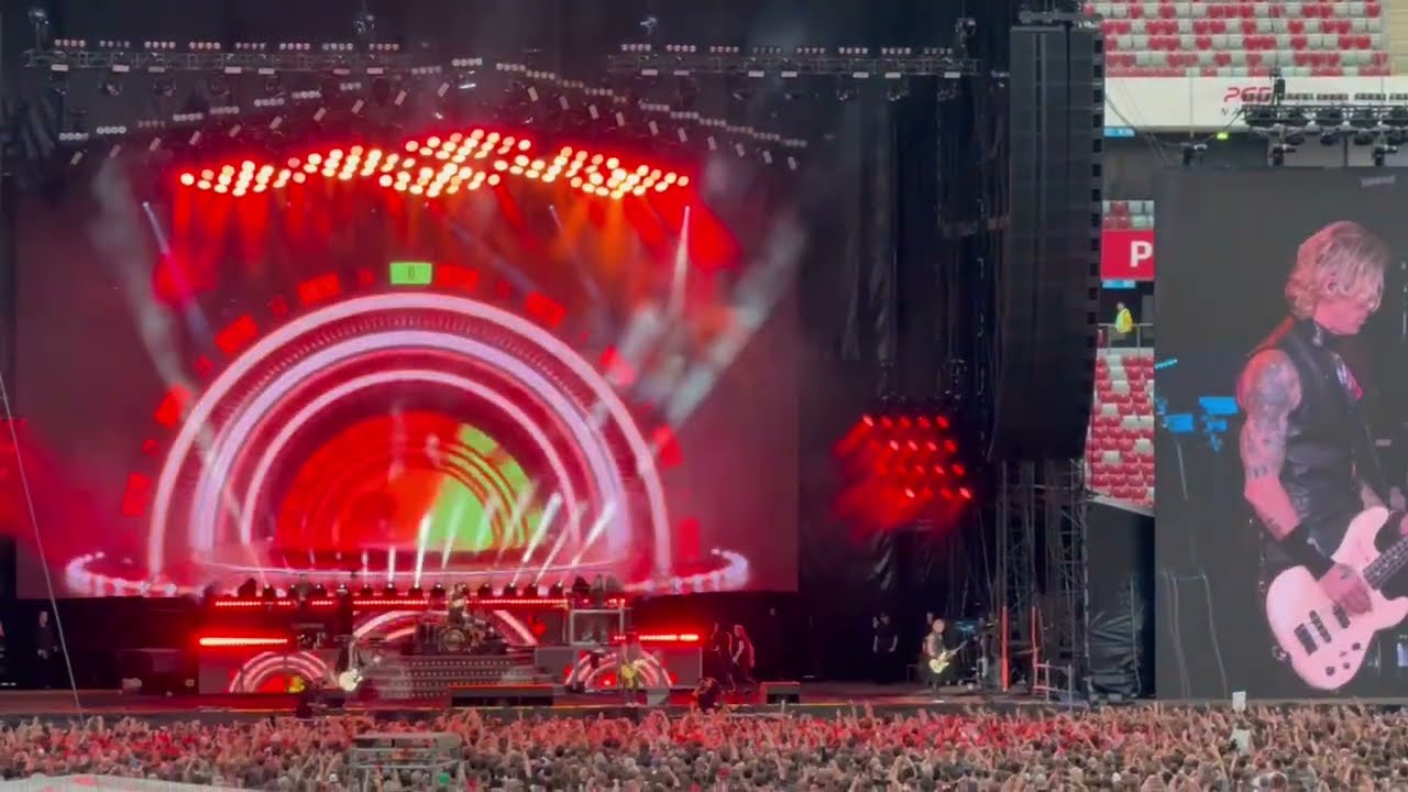 🎸 Guns N Roses - Intro & Welcome To The Jungle | Live 2025 at PGE Narodowy Warszawa 12/7/2025