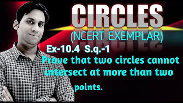 Prove that two circles cannot intersect at more than two points.