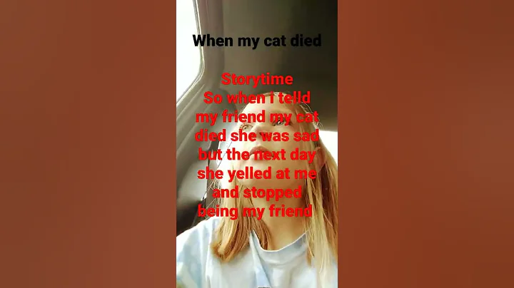 when my cat died