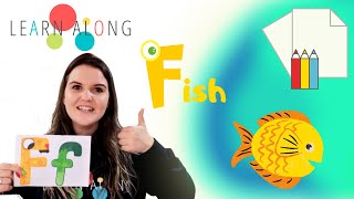 Letter F and Draw a Fish | Learn the Alphabet