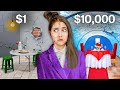 I Survived $10 vs $10,000 Restaurant!