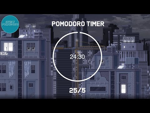 25 minute timer - Lofi - Pomodoro timer - 4 x 25 min