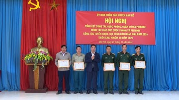 Hội nghị tổng kết công tác quân sự quốc phòng địa phương năm 2024