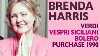 Brenda Harris - Verdi: I VESPRI SICILIANI, Mercè dilette amiche (Bolero), 1990 Resimi