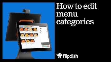 How to edit menu categories - Flipdish POS